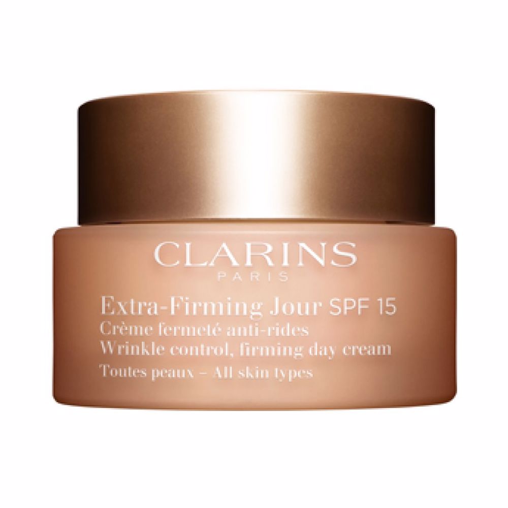 DESCRIPTION CHARACTERISTICS INGREDIENTS Clarins EXTRA-FIRMING firmness anti-wrinkle day cream for all skin types SPF15